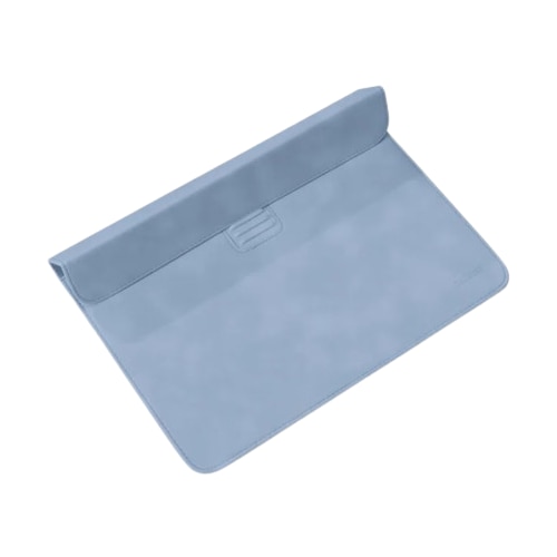 Mapa tip plic, Taikesen, reglaj ergonomic, compatibila Apple Macbook Pro (M3) 14 inch, Apple Macbook Pro (M2) 13.3 inch si Apple Macbook Air (M2) 13.6 inch, piele ecologica, albastru ciel