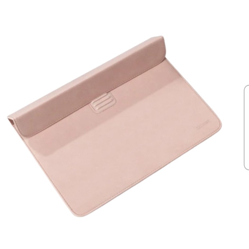 Mapa tip plic, Taikesen, reglaj ergonomic, compatibila Apple Macbook Pro (M3) 14 inch, Apple Macbook Pro (M2) 13.3 inch si Apple Macbook Air (M2) 13.6 inch, piele ecologica, roz