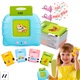 Jucarie educativa Montessori pentru copii, Aurov®, Set masina de invatare cuvinte in limba engleza cu cititor de carduri flash, 224 de cuvinte 112 carduri, incarcare MicroUSB, 2 ani+, Albastru