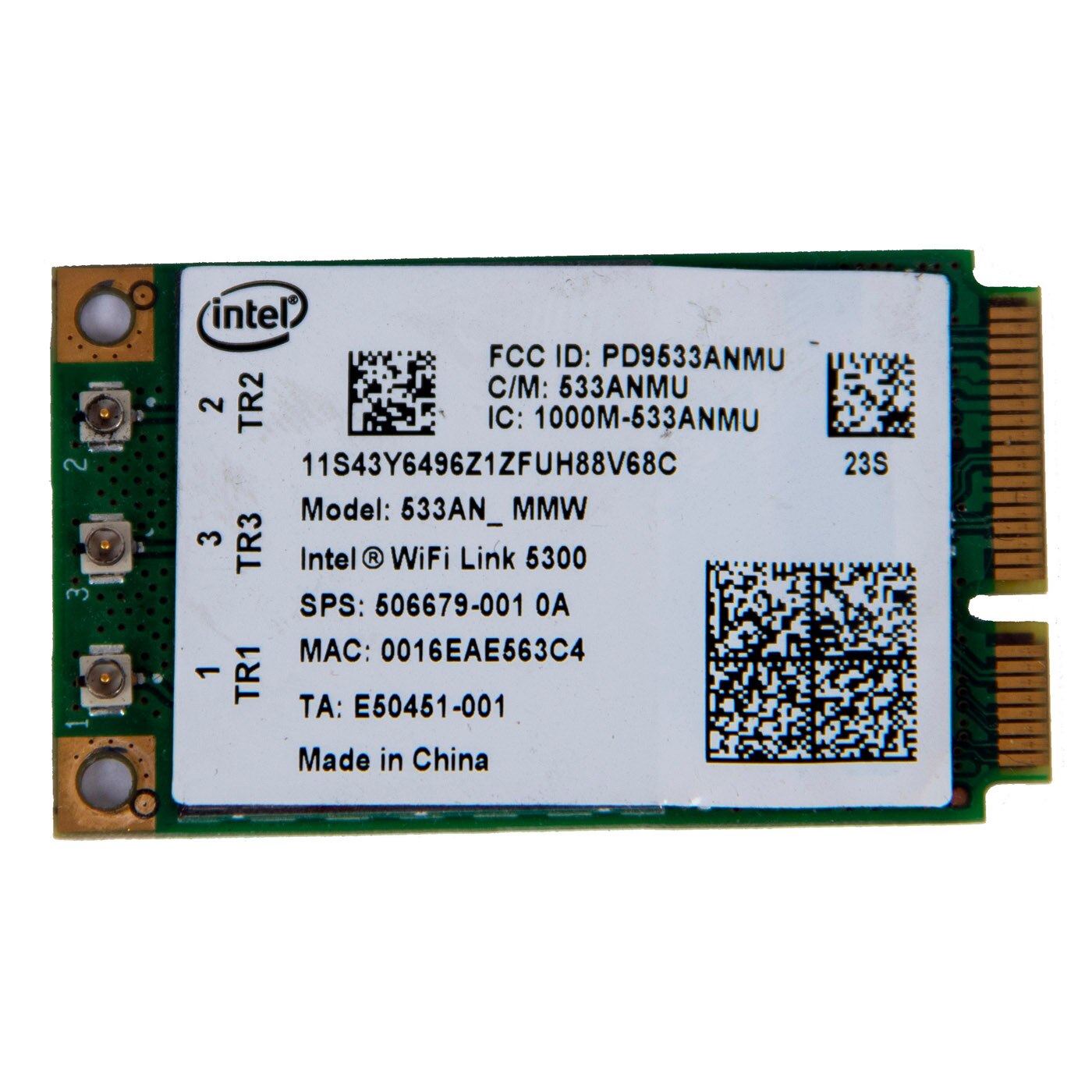 Placa De Retea Lenovo Intel Wireless WiFi 5100 PCIe Compatibil Cu 