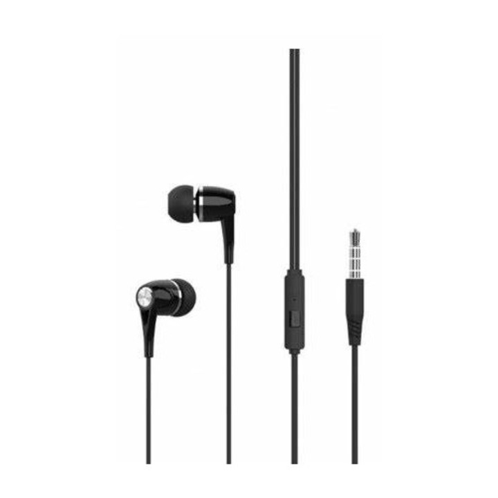 Casti cu fir XO EP21 jack 3.5mm negre
