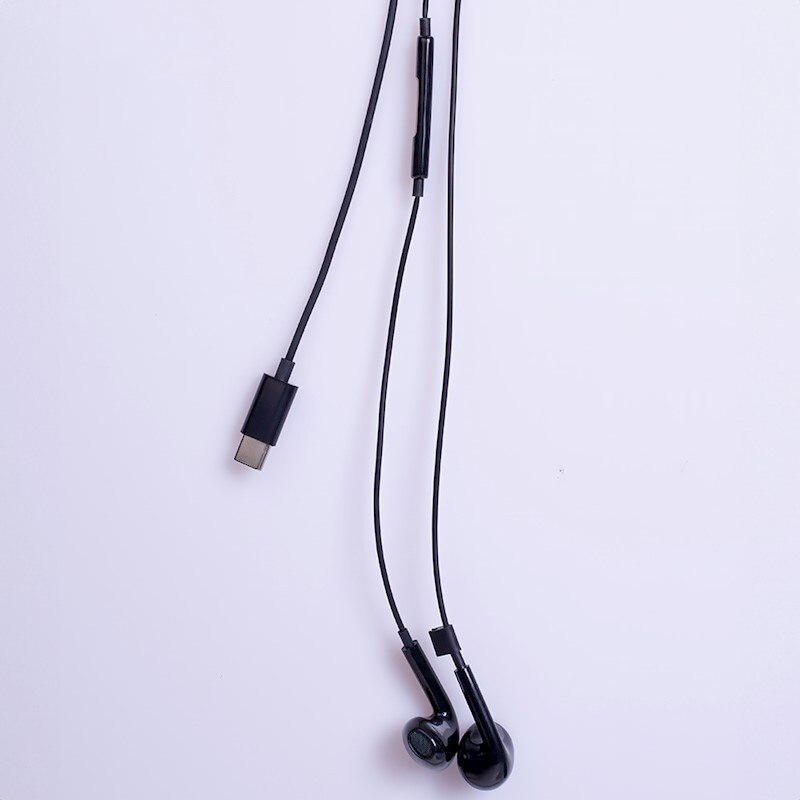 Casti cu fir Maxlife MXEP-04 USB-C negre