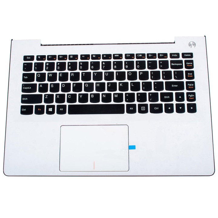 Калъф за лаптоп с клавиатура и тъчпад, Lenovo, Съвместим с Lenovo U31-70 500s 13, Бял