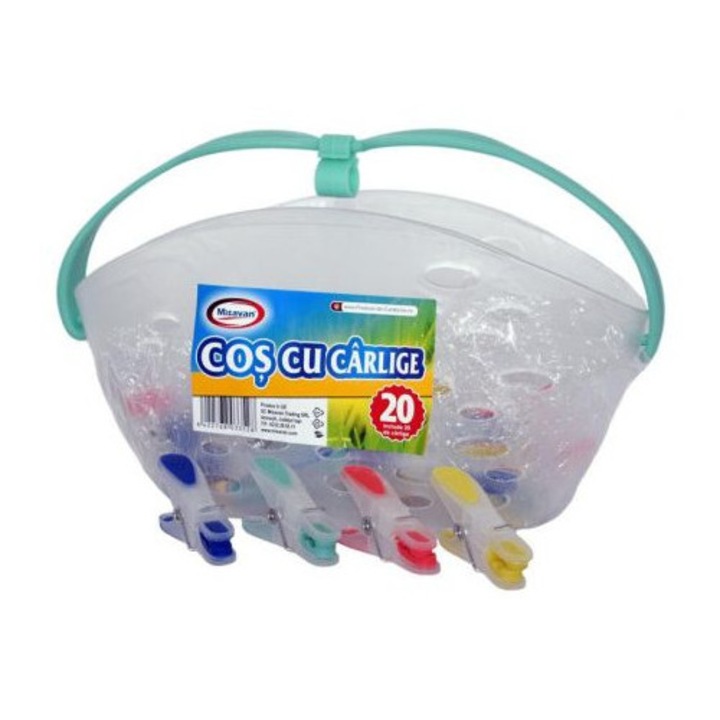 Cos Cu Carlige de rufe Silicon 20/Set, Misavan, multicolore
