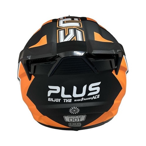 Casca cross Atv, Enduro, culoare negru/portocaliu, marimea L (59