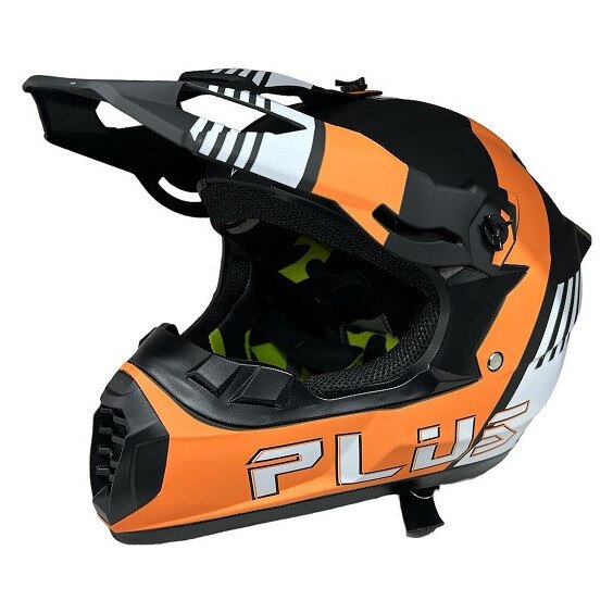 Casca cross Atv, Enduro, culoare negru/portocaliu, marimea L (59