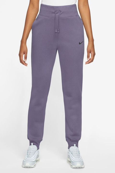 Nike, Спортен панталон Phoenix с лого, Бледовиолетов