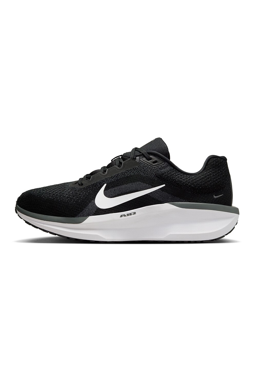 Nike, Pantofi Air Winflo 11 cu detaliu logo pentru alergare, Negru, 8