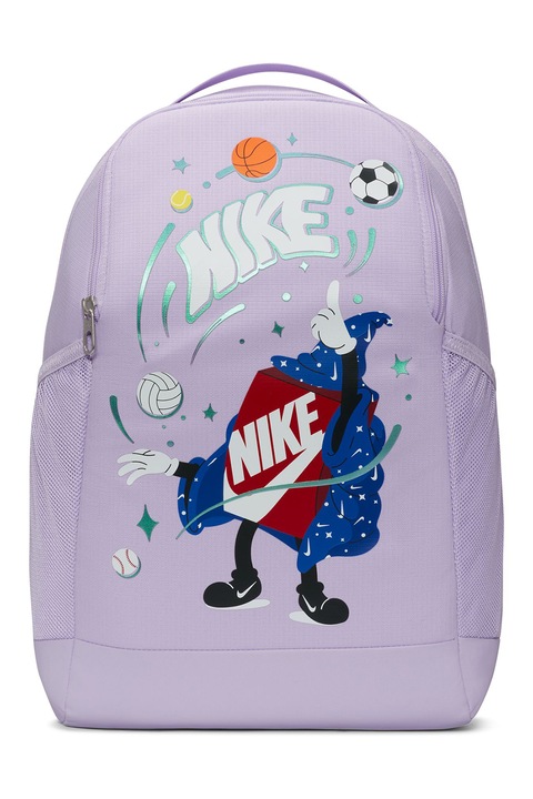 Nike, Rucsac cu imprimeu logo Brasilia - 18L, Lila