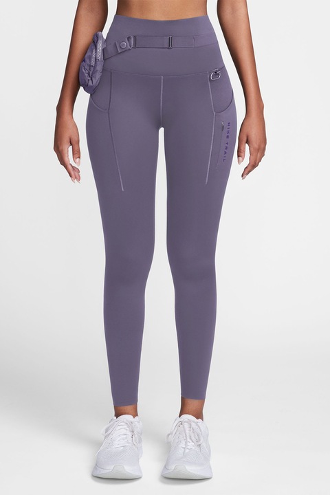 Nike, Скъсен клин Trailg Go за бягане с Dri Fit, Бледовиолетов
