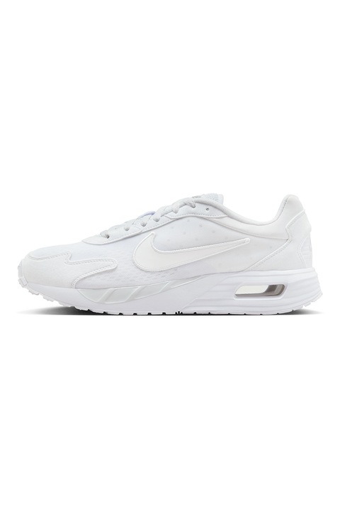 Nike, Pantofi sport cu insertii de plasa Air Max Solo, Alb optic, 8.5