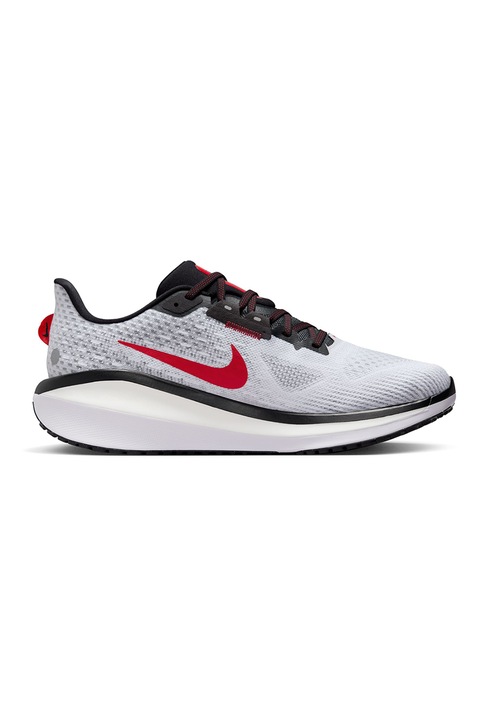 Nike, Vomero 17 párnázott textil futócipő, Piros, Fehér, Fekete, 8