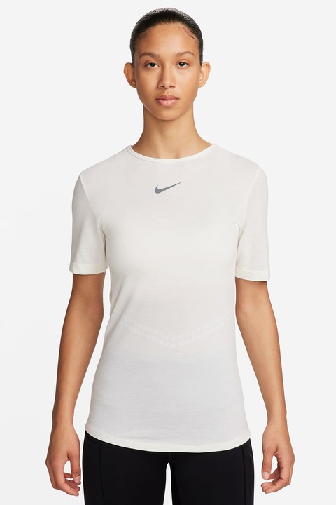Nike, Swift Running gyapjútartalmú póló, Csontszín