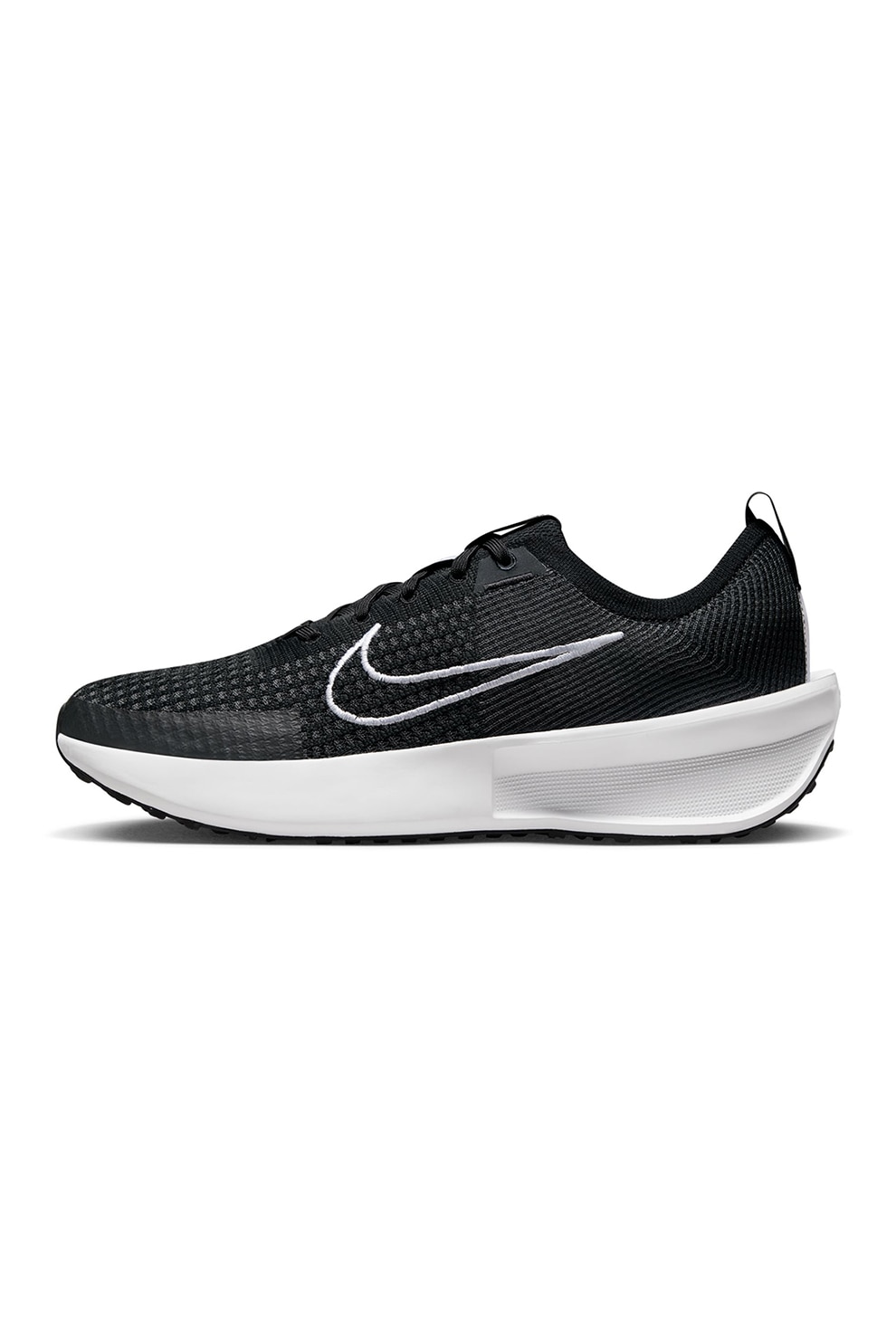 Nike, Pantofi din material textil, pentru alergare Interact, Alb, Negru, Gri, 9.5