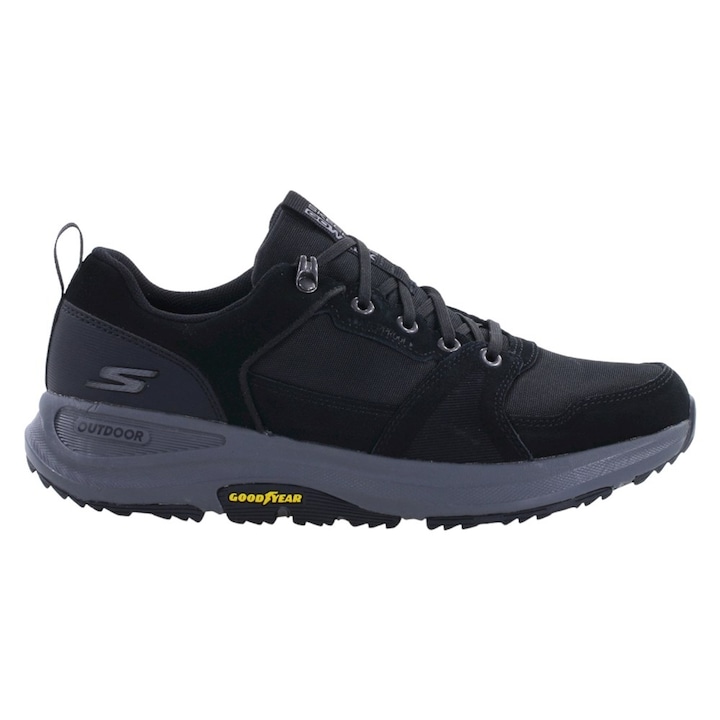 Мъжки трекинг обувки Skechers, Естествена кожа/Кожа с покритие, Черен
