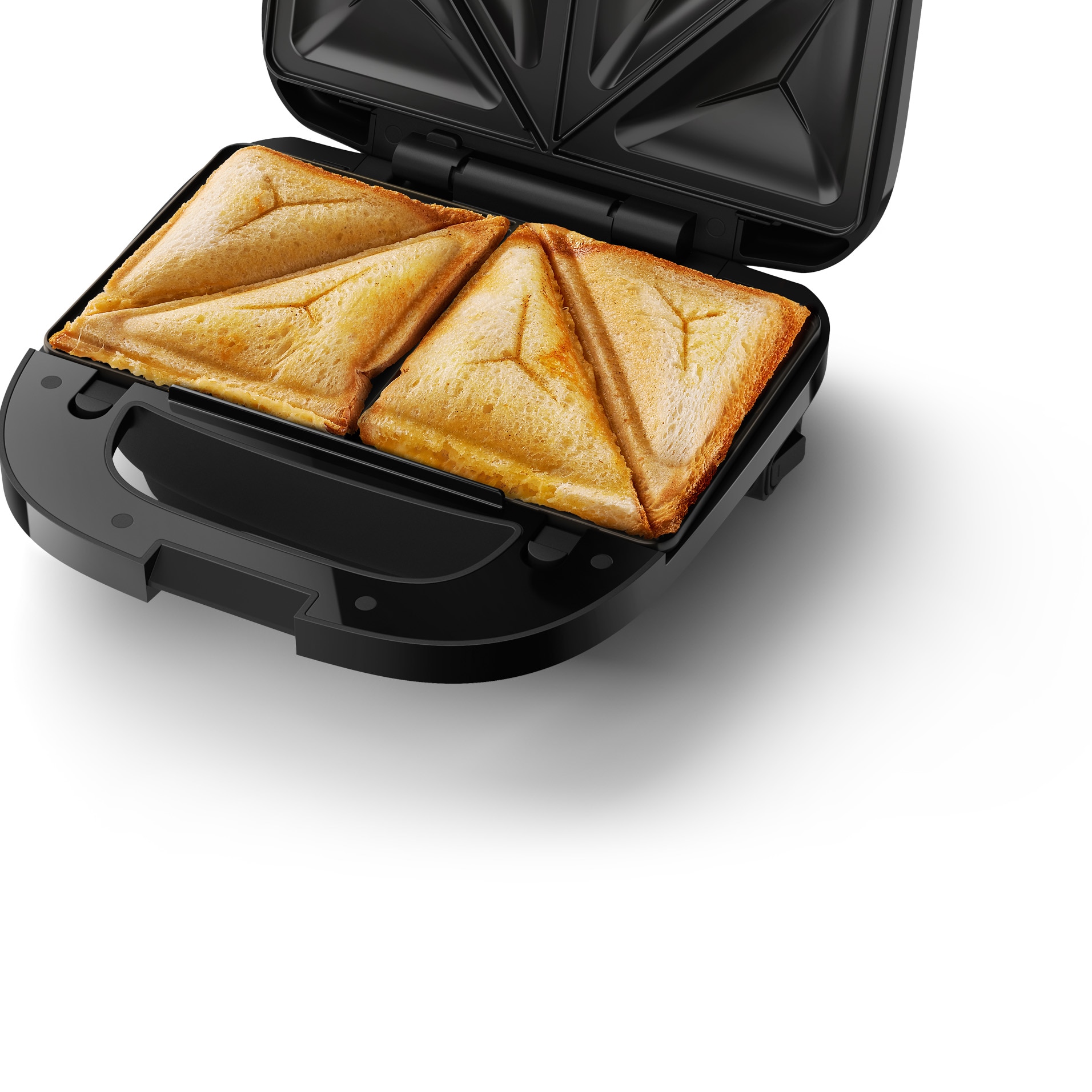 Sandwichera Philips HD2350/80 - 750 W, 3 Placas Intercambiables (sándwich, Panini, Gofre), Placas Antiadherentes Extraíbles