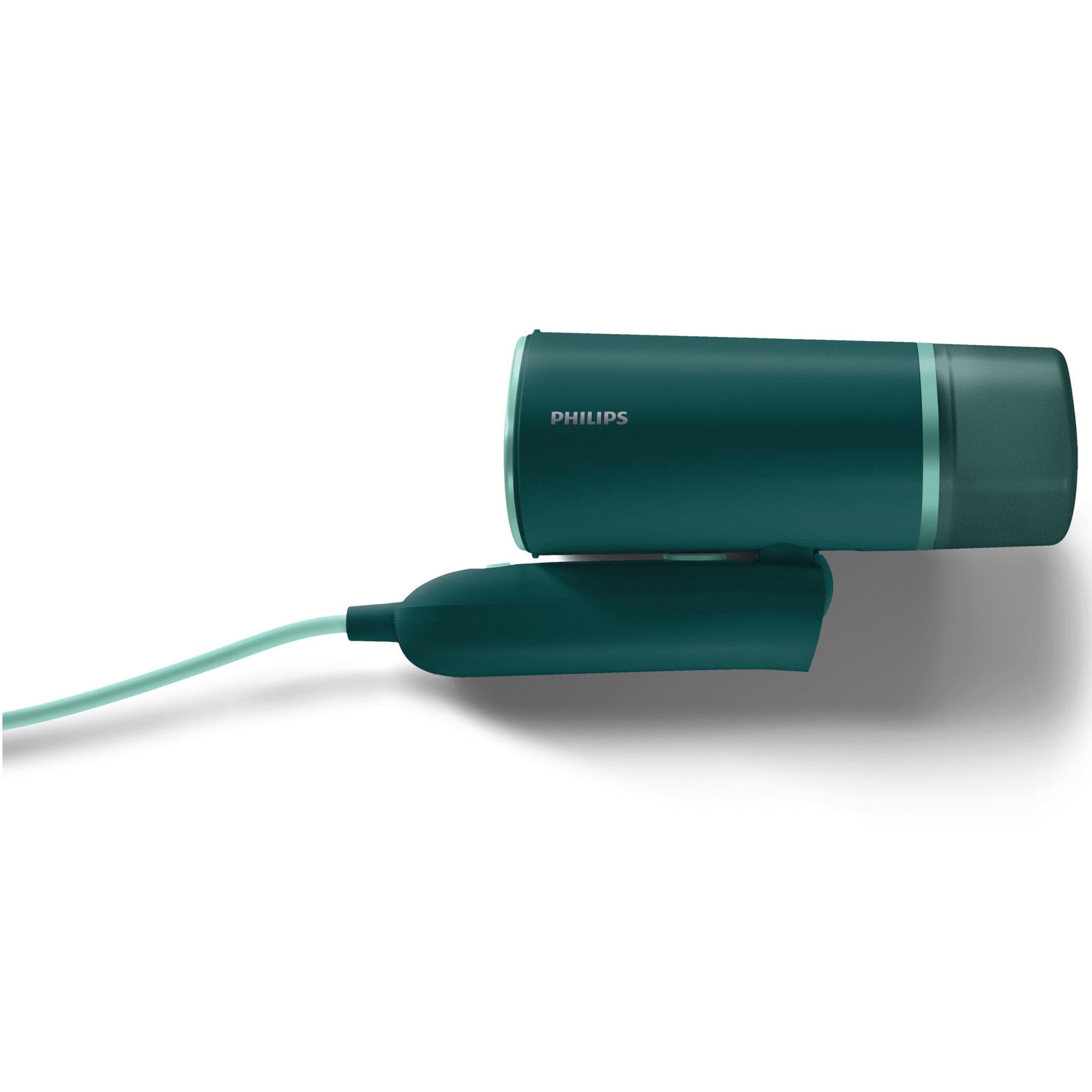 Aparat de calcat vertical cu aburi Philips STH3020/70 Seria 3000, 1000 W, pana la 20 g/min, Gata de utilizare in circa 30 sec, Sigur pe toate materialele care pot fi calcate, Rezervor de apa detasabil de 120 ml, Husa inclusa, verde