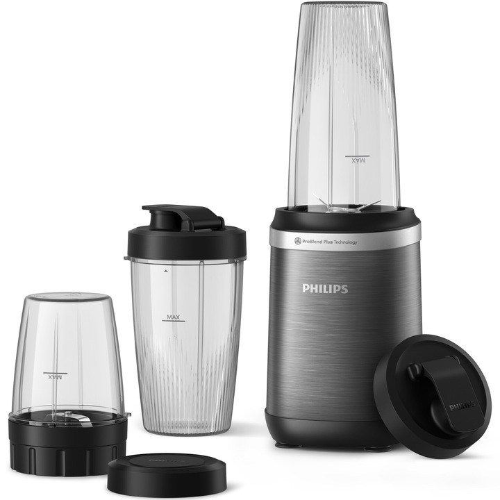 Blender Philips HR2767/00 Seria 5000, 800 W, Tehnologia si lame ProBlend Plus, Lame detașabile, Pahar de 700 ml cu capac, Design compact