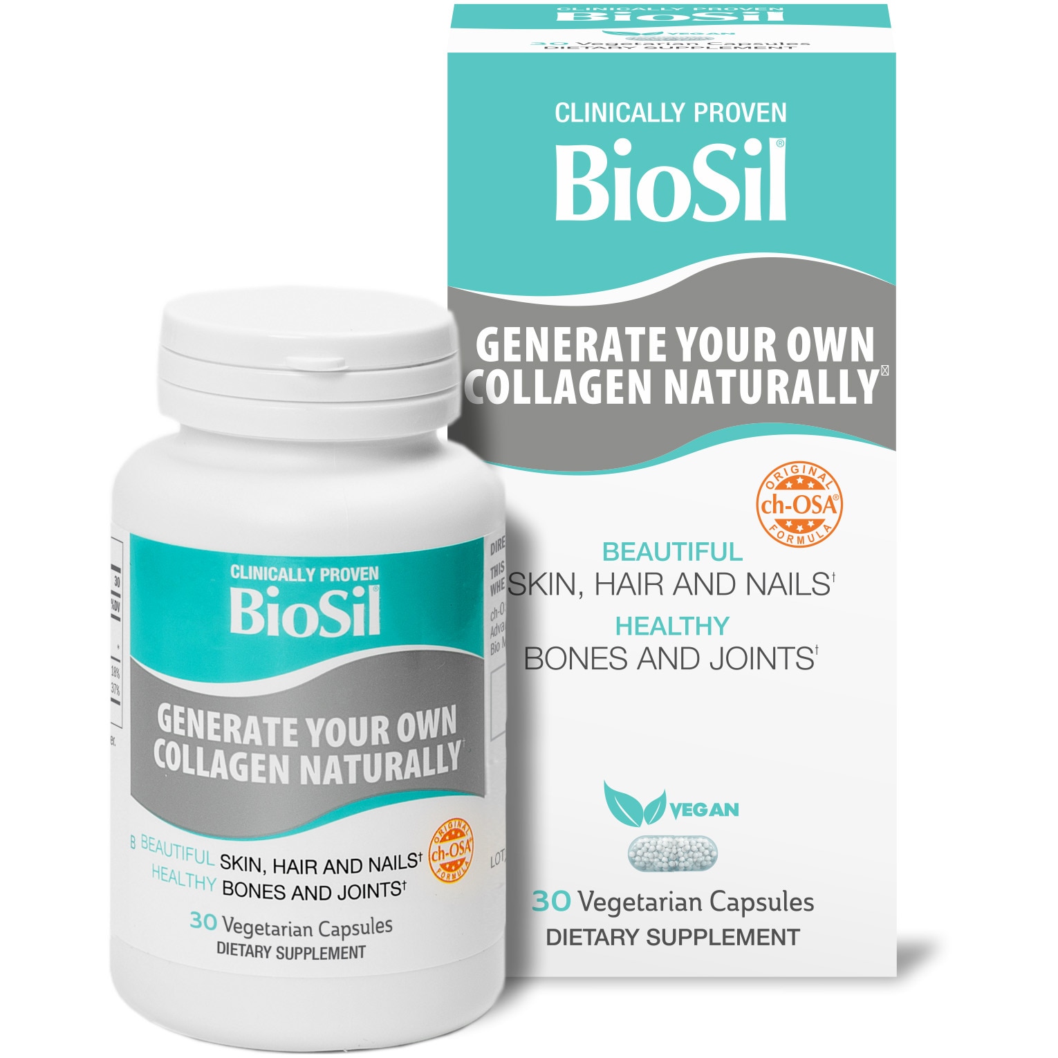 Generator avansat de colagen BioSil, 30 capsule