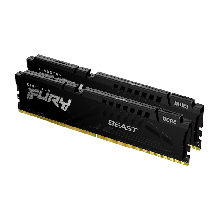 Kingston Fury Beast Black 64GB 4800MHz DDR5 RAM (2x32GB) (KF548C38BBK2-64)