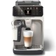 Кафеавтомат Philips EP5543/90 серия 5500, 15 бара налягане, Млечен разтвор LatteGO, 20 вида напитки, Сензорен екран, Нова технология SilentBrew - безшумно приготвяне, Керамична мелачка, функция QuickStart, Допълнителна струя, Бял хром
