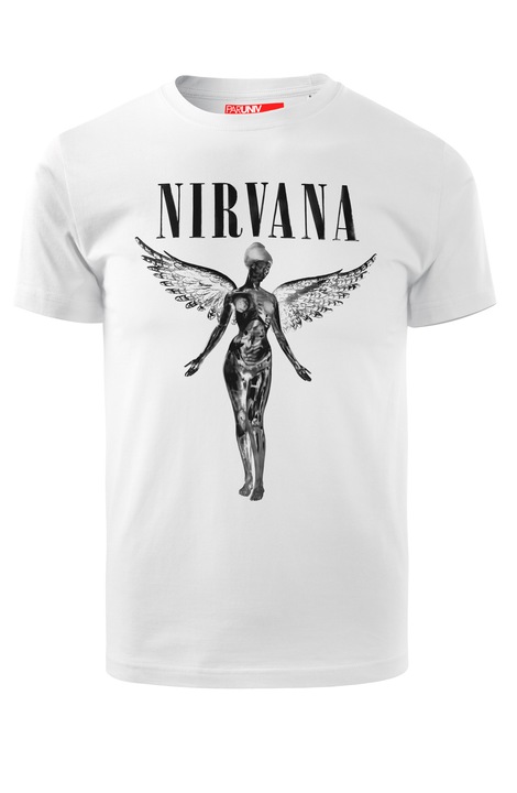 Мъжка тениска, Nirvana In Utero, бяла, M
