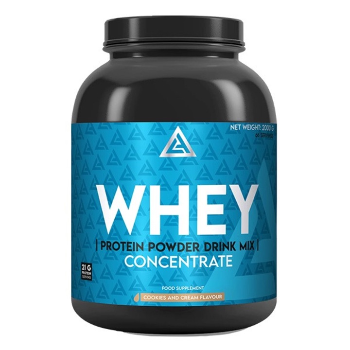 Proteina din zer, Lazar Angelov Nutrition Whey Concentrate, Cookies and Cream, 2 kg