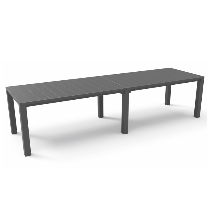 Masa de gradina dubla din plastic Keter Julie grafit