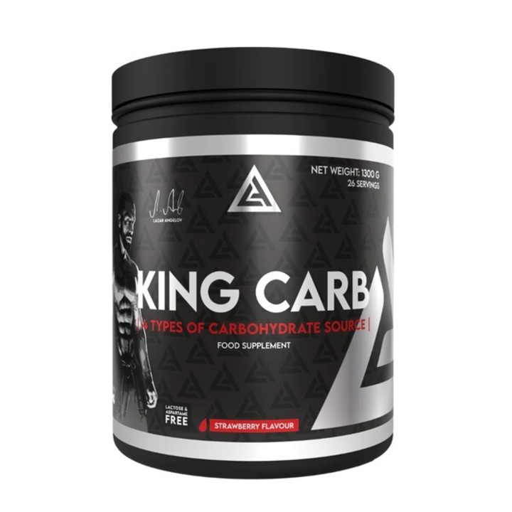 Carbohidrati, Lazar Angelov Nutrition King Carb, Strawberry, 1.3 kg