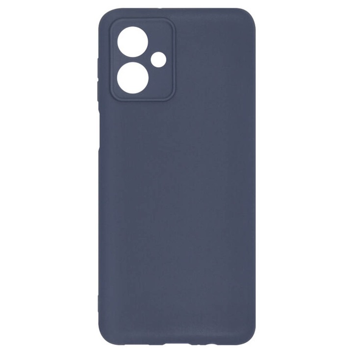 Husa BestCase® Premium Silicon, Compatibila Cu Motorola Moto G54, 1.2MM Slim, Microfibra in interior, Antisoc, Rezistent la socuri, Protectie Camera, Margini ridicate pentru protectia ecranului, Albastru inchis