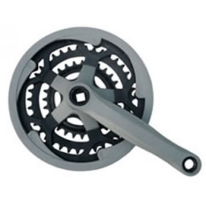 Angrenaj pedalier 3 foi, MTB gri mare, 48T-38T-28T, bicicleta, ARV-R5008055