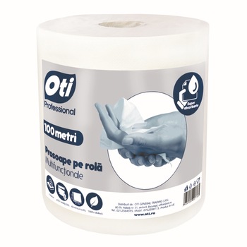 Prosop alb OTI 672, celuloza pura, 2 straturi, laminat, 100 m Prosop alb OTI 672, celuloza pura, 2 straturi, laminat, 100 m