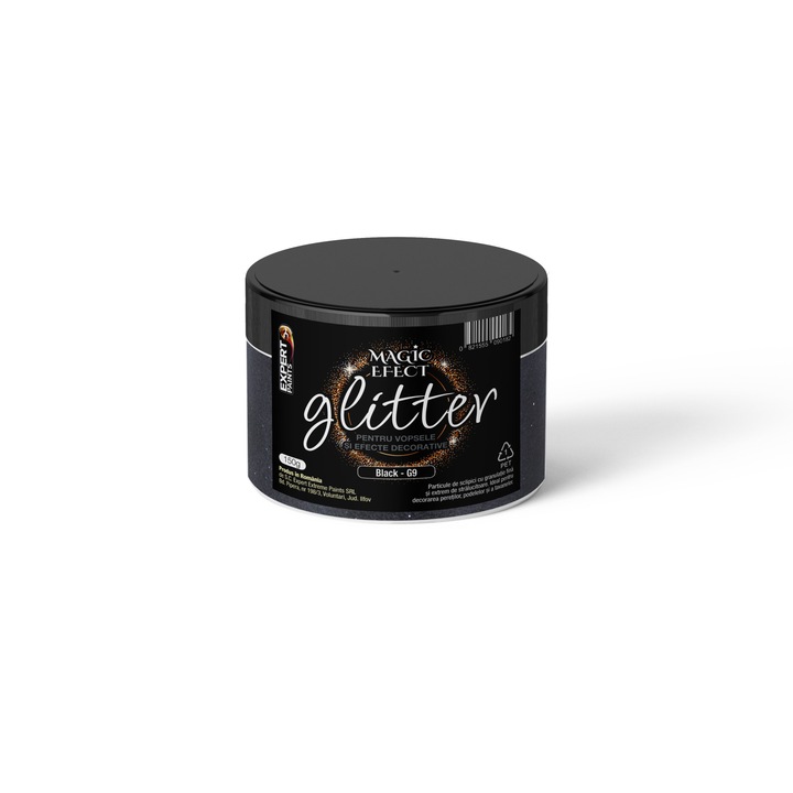 Sclipici Decorativ Glitter G9 Magic Efect 150g Black