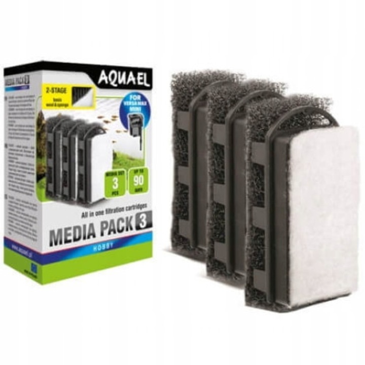 Set 3 bucati material filtrant Aquael pentru VERSAMAX FZN MINI