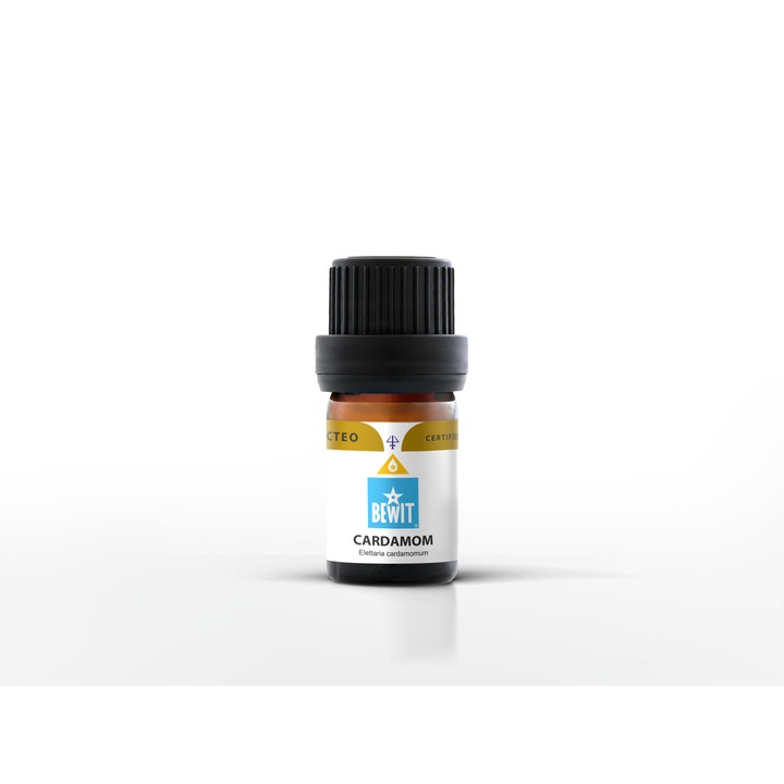 Чисто етерично масло от кардамон 15 ml, RAW, CO₂, CTEO тестван