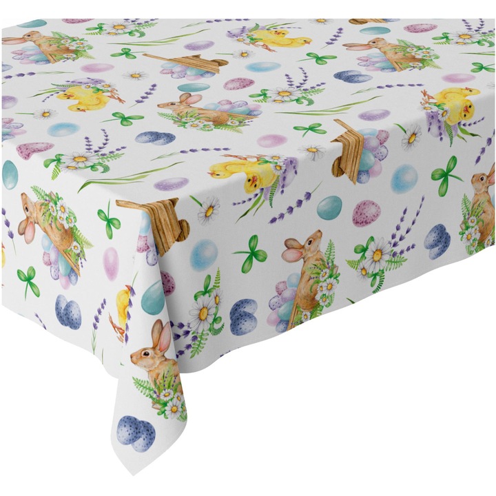 Fata de masa, HomeView, H-OBP214, 110x160, Rezistent la murdarie, Multicolor