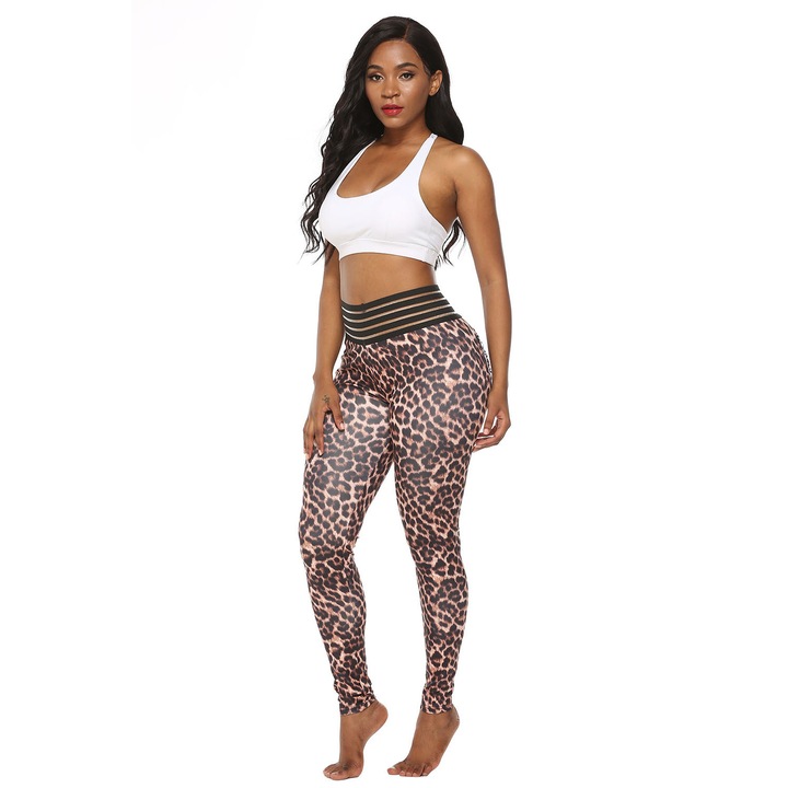 WildFashion női sportharisnya, Nylon/Elasztán, Állatmintás, Állati nyomat