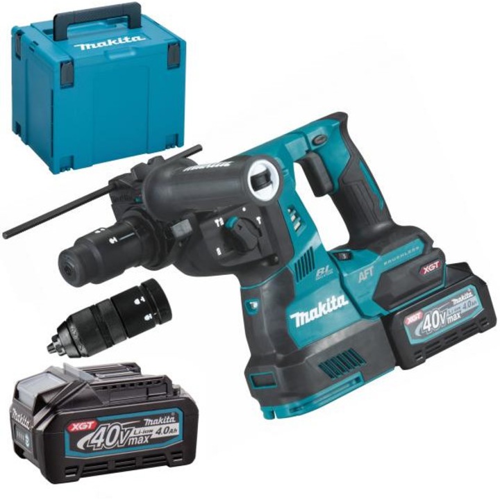 Ciocan rotopercutor HR002GM201, SDS-PLUS, 9J, livrat cu 2 acumulatori 40V XGT4.0Ah, incarcator, valiza