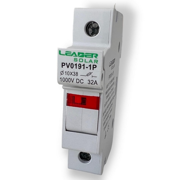 Soclu sigurante fuzibile fotovoltaice 1p cu semnalizare