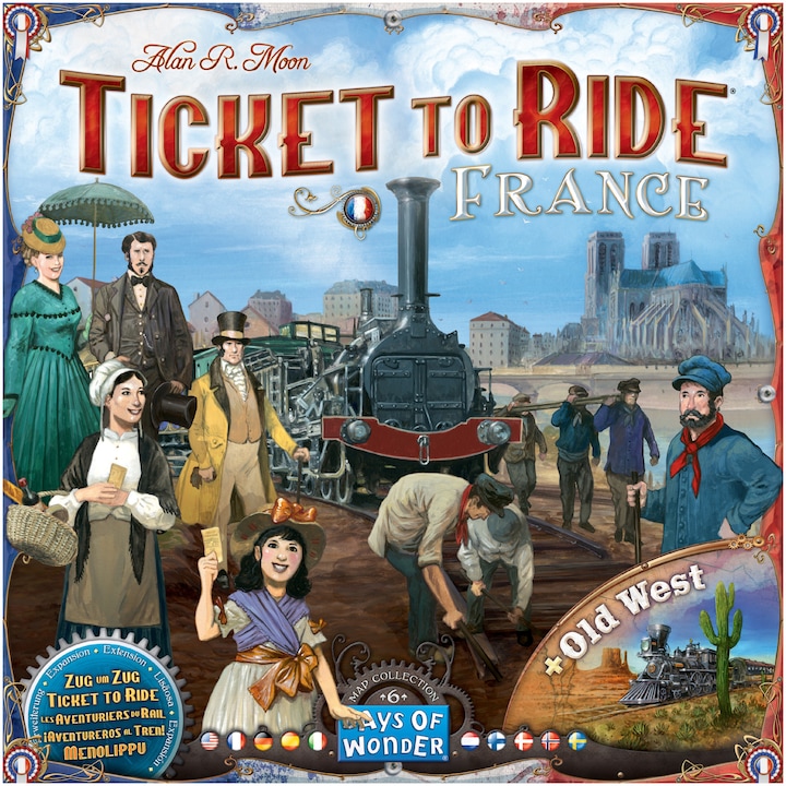 Разширение Asmodee - Ticket to Ride, Map Collection, France & Old West, Английски език