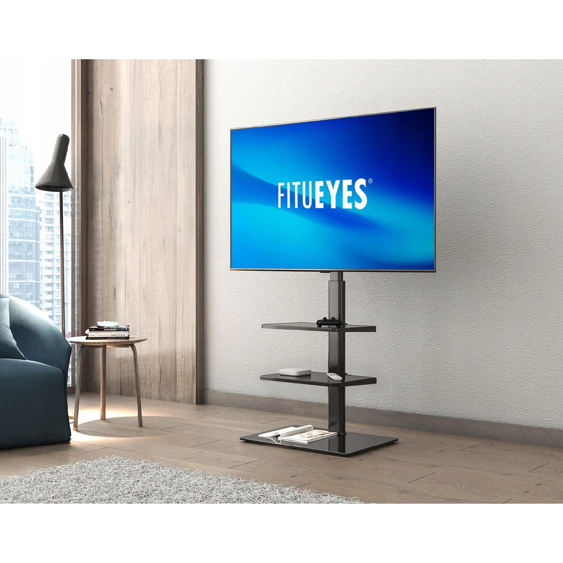 Support Tv Rabatable Suport TV reglabil, 32-60 inch, 3 rafturi, rotire +/-35 grade, negru ...