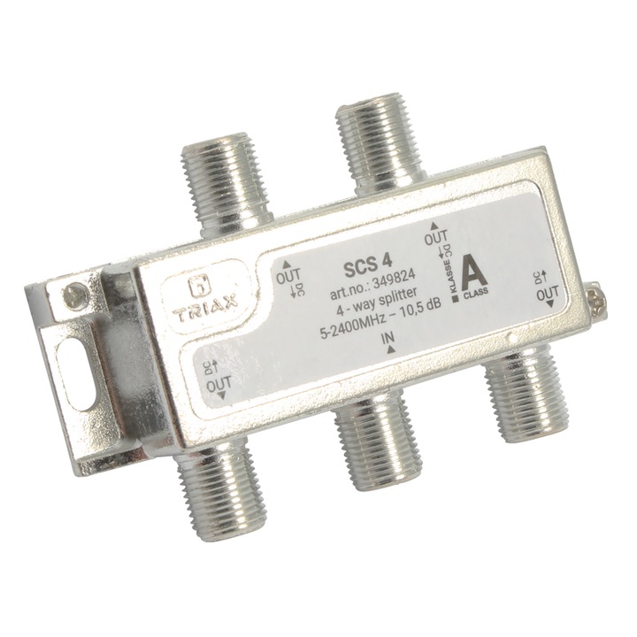 Splitter 4 iesiri 5-2400 MHz, TRIAX seria SILVER - SCS 4