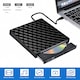 DVD writer extern MOSMAOO® ultra-subtire, DVD/CD/VCD +/-RW, suport M-DISC, compatibil cu USB tip C si tip A pentru Windows si Mac OS, Laptop Desktop PC Windows 11/10/8/7 Linux Mac OS, Negru