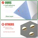 Set 12 Panouri Acustice Autoadezive, izolatie fonica, 30x30x1cm, albastru