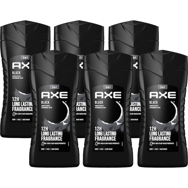 Axe Black tusfürdő, 6x250 ml