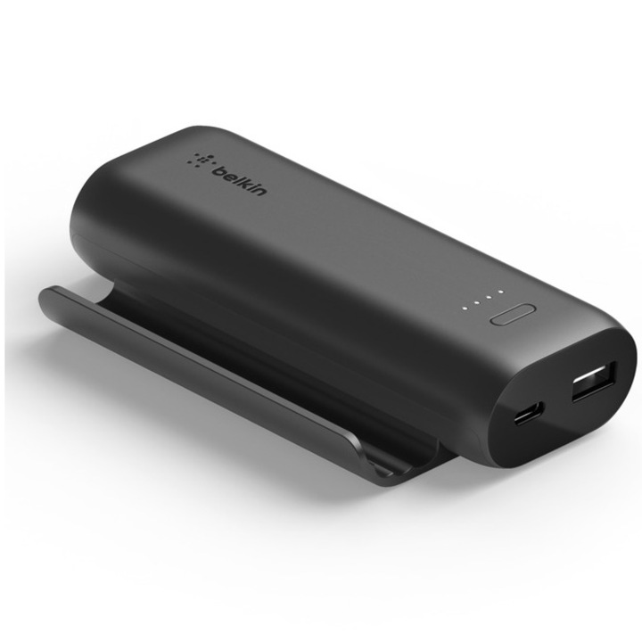 Външна батерия Belkin BOOST CHARGE 5000 mAh + Support Play Series, черна