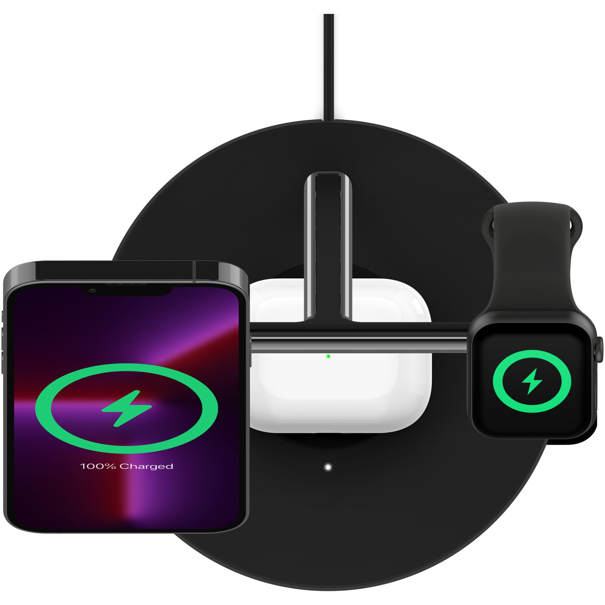 Stand de incarcare MagSafe 3-in-1 Belkin BOOST CHARGE PRO, Negru