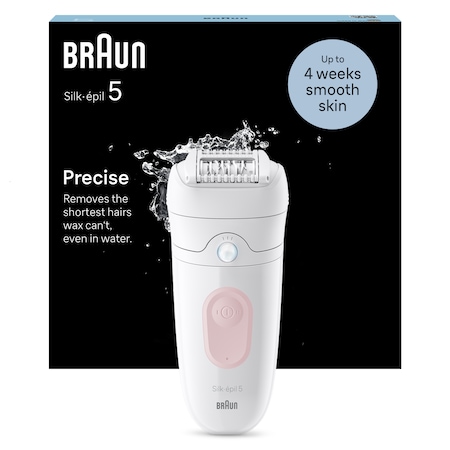 Pilator Epilator Braun Silk-épil 5 5-500 Wet & Dry, MicroGrip, Smart Light, 28 ...