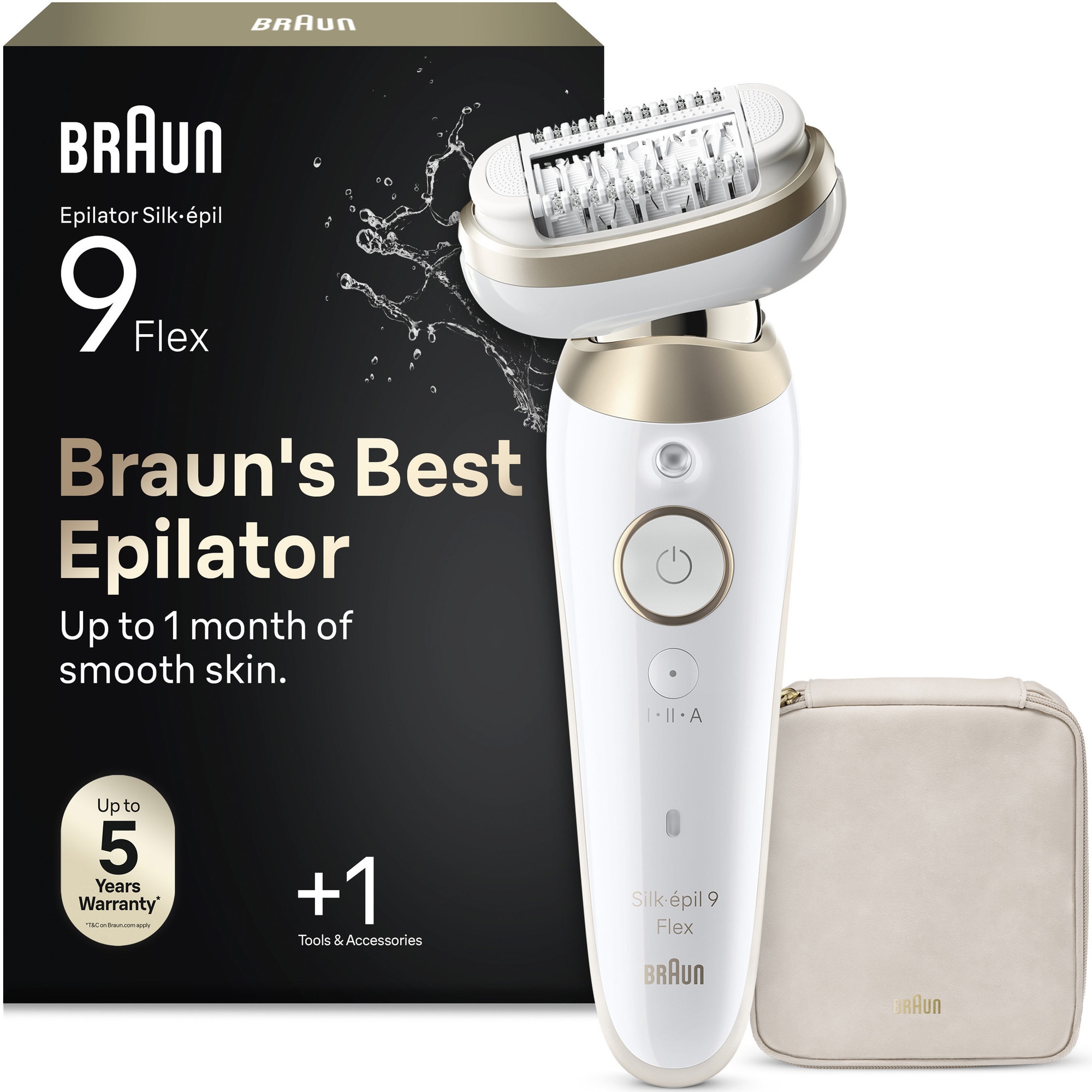 Epilator Braun Silk-épil 9 9-030 Flex 360° Wet & Dry, Smart Touch