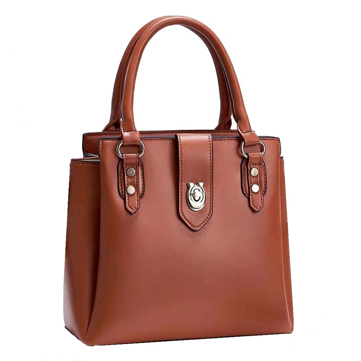 Dollcini, Női kézitáska, Elegáns, Pu Bőr, Divatos, Elegáns táska, Utazás/Dolgozni/Hétköznapokra, 42502, 20 model, Barna